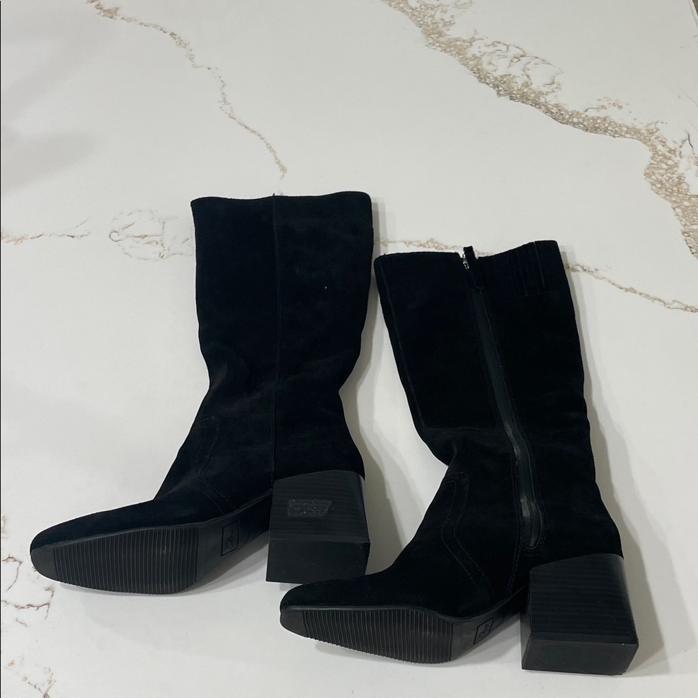 Aqua College Tori Black Suede Waterproof Women's Boots | 7.5